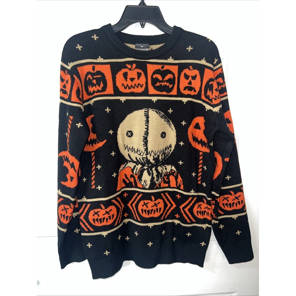 Trick or Treat Adult‎ Ugly Halloween Sweater Size Small
